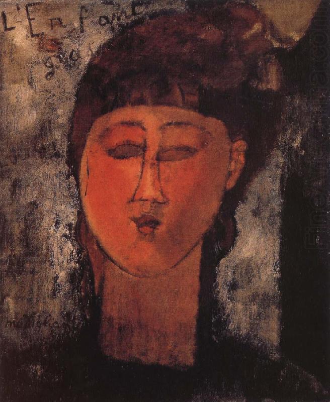 Girl with Braids, Amedeo Modigliani